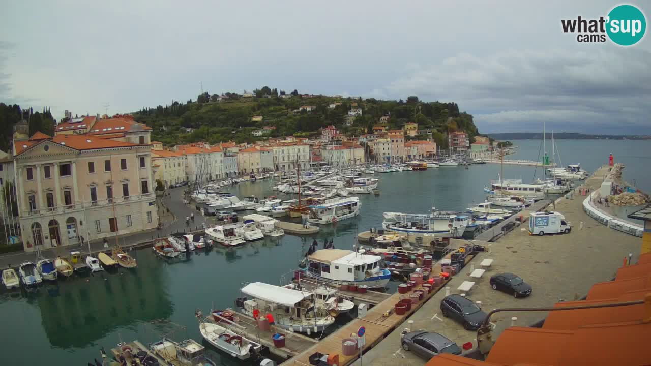 Live webcam da Pirano “Mandrač” – Splendida vista live da Villa Piranesi