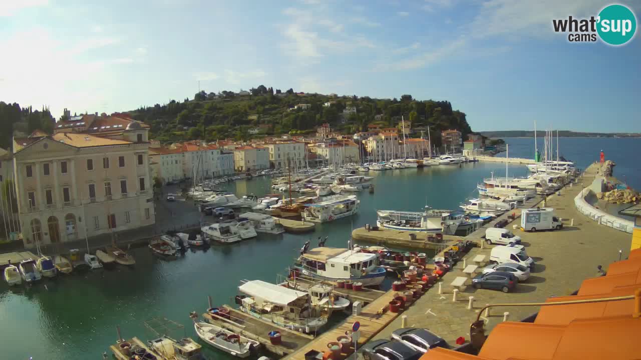 Live webcam from Piran “Mandrač” – Amazing live view from Villa Piranesi