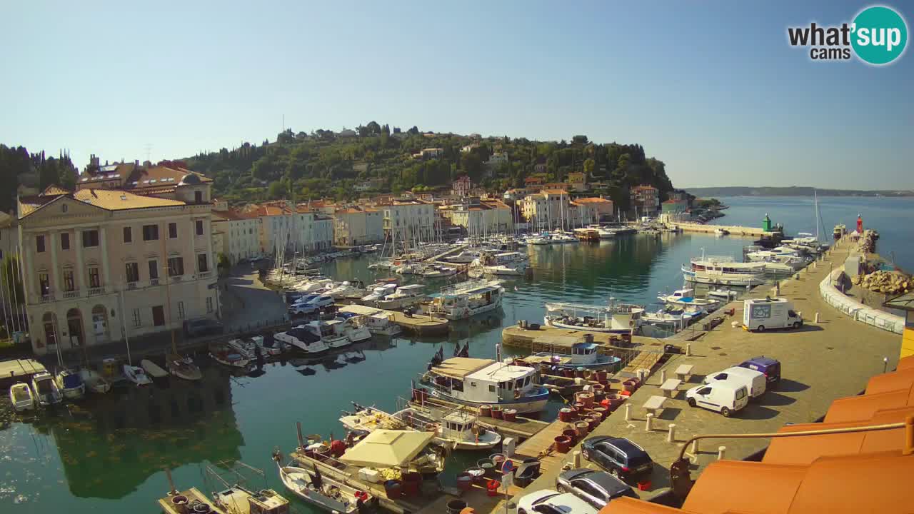 Live webcam from Piran “Mandrač” – Amazing live view from Villa Piranesi