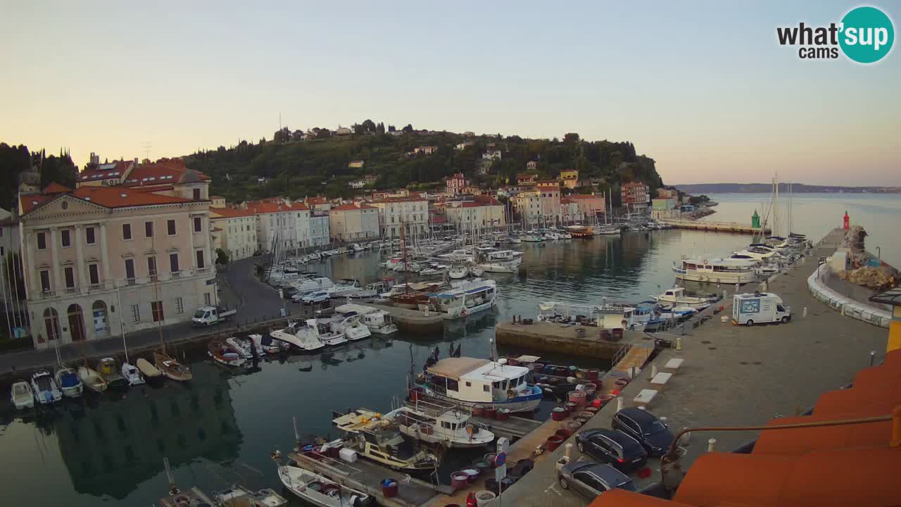 Live webcam from Piran “Mandrač” – Amazing live view from Villa Piranesi