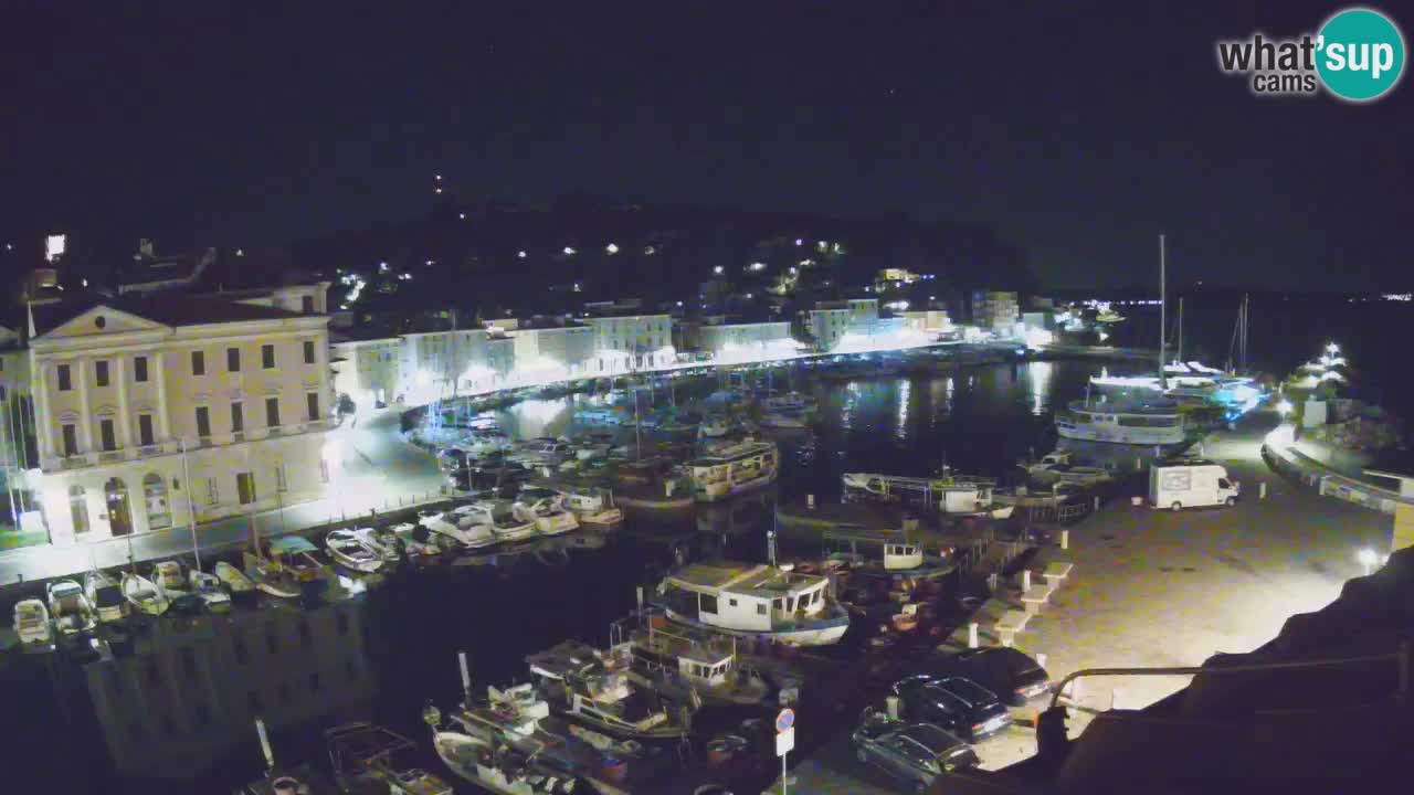 Webcam en direct de Piran “Mandrač” – Incroyable vue en direct de la Villa Piranesi