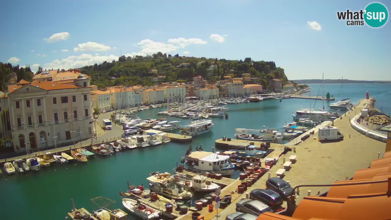 Live webcam from Piran “Mandrač” – Amazing live view from Villa Piranesi
