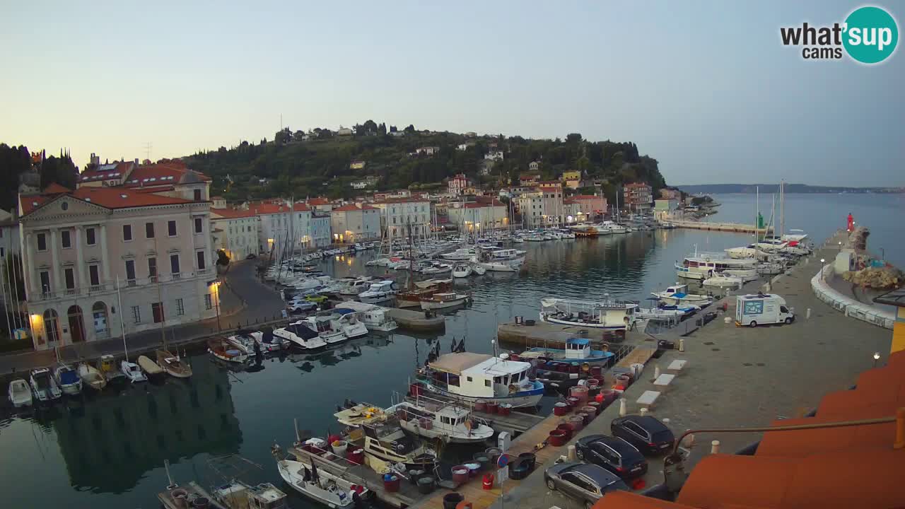 Live webcam from Piran “Mandrač” – Amazing live view from Villa Piranesi