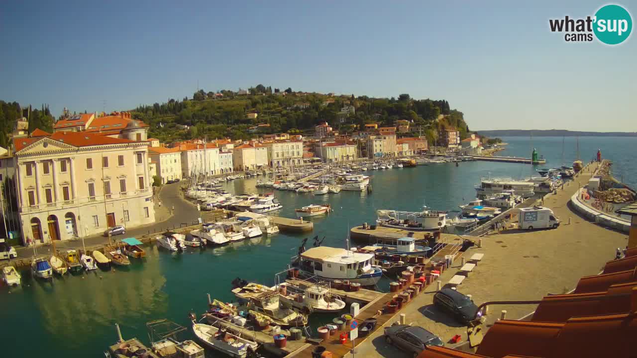 Live webcam from Piran “Mandrač” – Amazing live view from Villa Piranesi