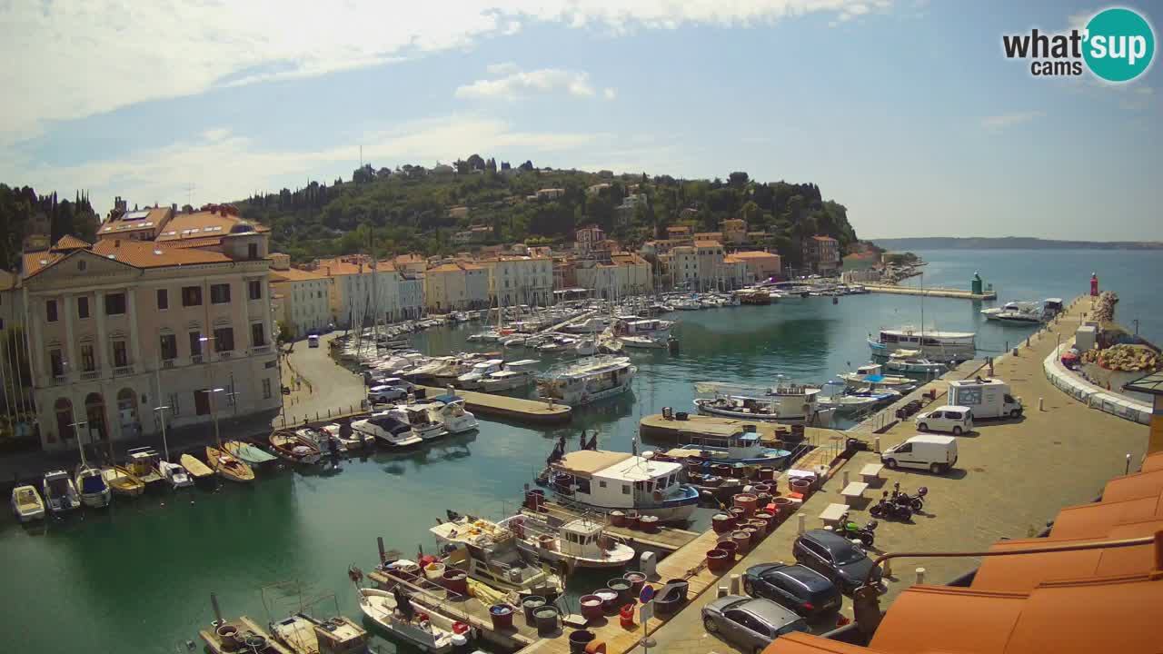 Live webcam da Pirano “Mandrač” – Splendida vista live da Villa Piranesi