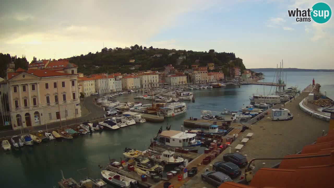 Live-Webcam aus Piran “Mandrač” – Erstaunliche Live-Ansicht von Villa Piranesi