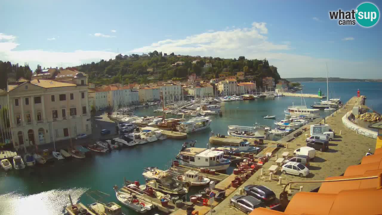 Live webcam da Pirano “Mandrač” – Splendida vista live da Villa Piranesi