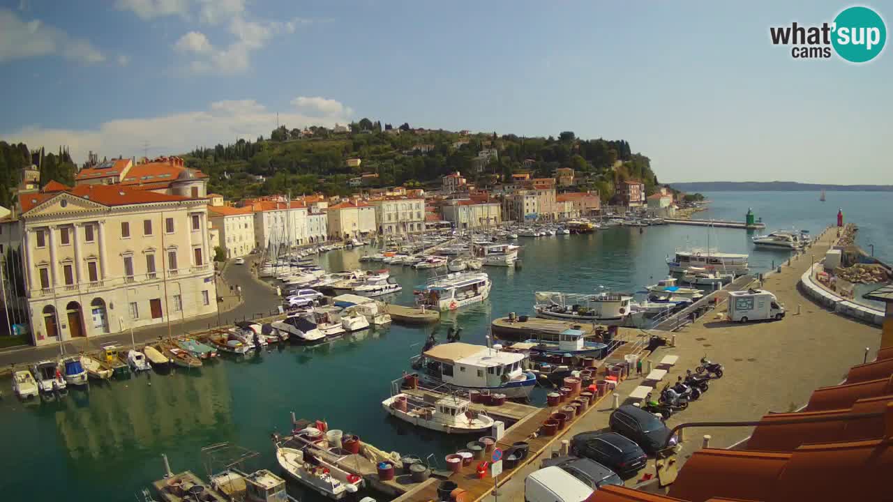 Live-Webcam aus Piran “Mandrač” – Erstaunliche Live-Ansicht von Villa Piranesi