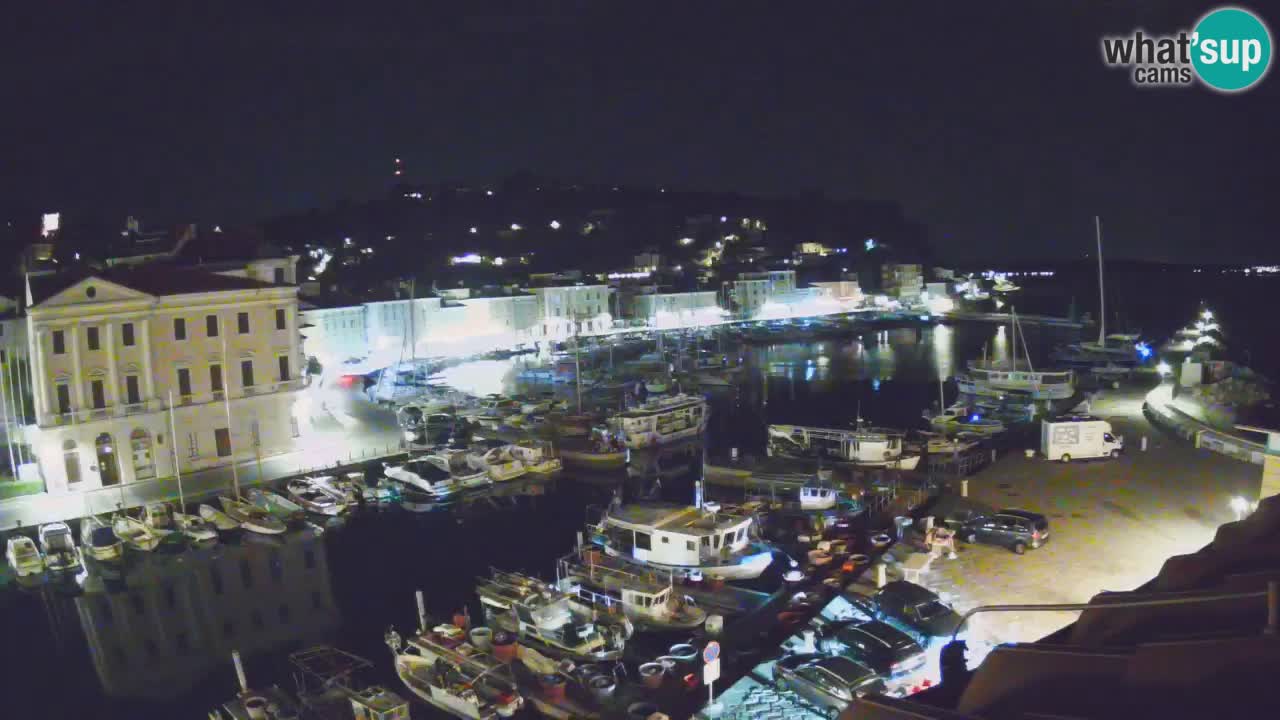 Webcam en direct de Piran “Mandrač” – Incroyable vue en direct de la Villa Piranesi