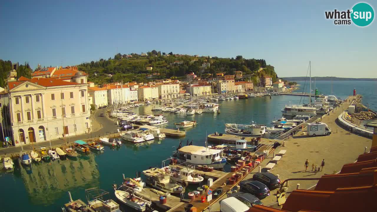 Live-Webcam aus Piran “Mandrač” – Erstaunliche Live-Ansicht von Villa Piranesi