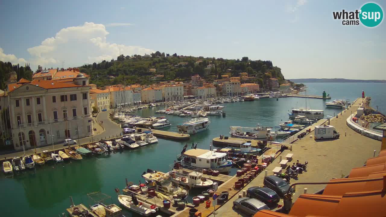 Live webcam from Piran “Mandrač” – Amazing live view from Villa Piranesi