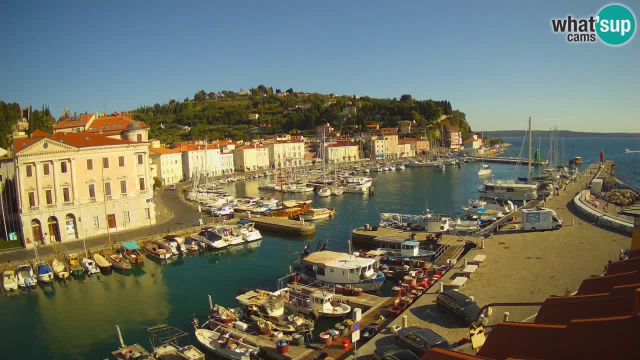 Live-Webcam aus Piran “Mandrač” – Erstaunliche Live-Ansicht von Villa Piranesi