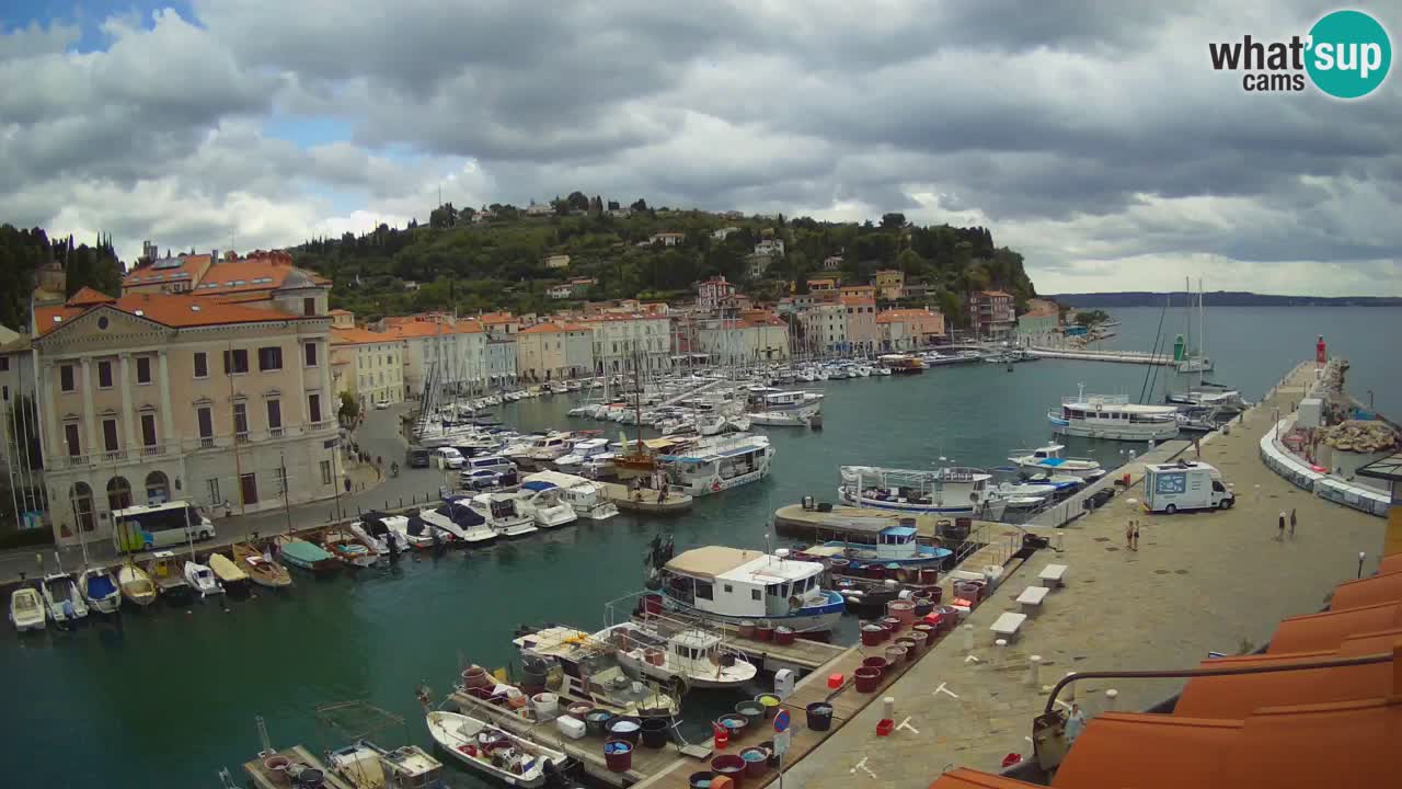 Live-Webcam aus Piran “Mandrač” – Erstaunliche Live-Ansicht von Villa Piranesi