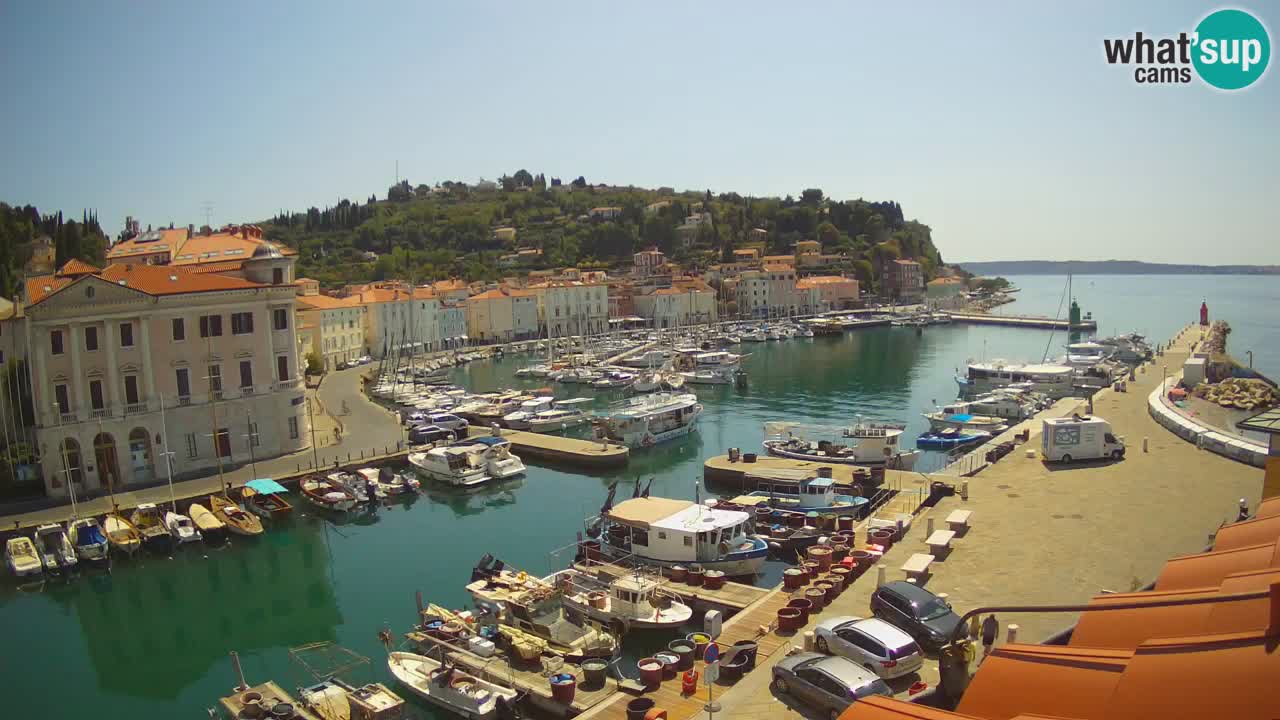 Live-Webcam aus Piran “Mandrač” – Erstaunliche Live-Ansicht von Villa Piranesi