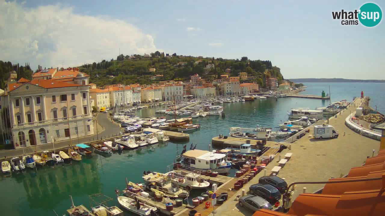Live-Webcam aus Piran “Mandrač” – Erstaunliche Live-Ansicht von Villa Piranesi