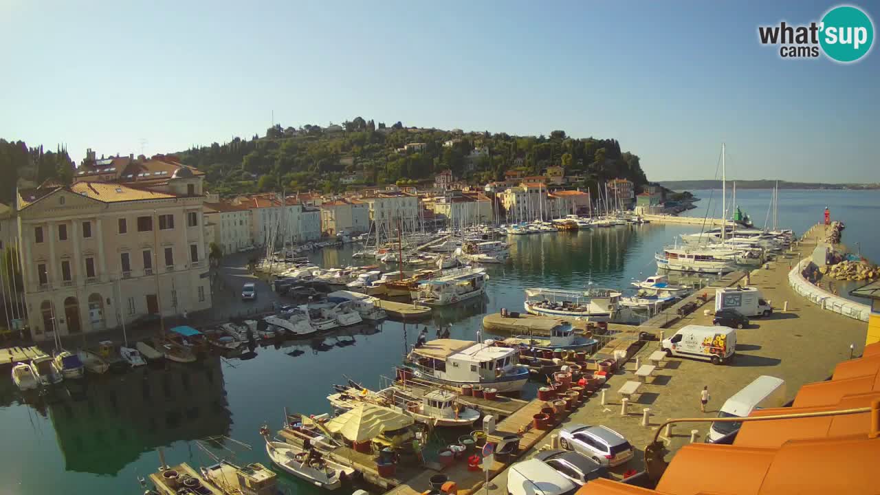 Live-Webcam aus Piran “Mandrač” – Erstaunliche Live-Ansicht von Villa Piranesi