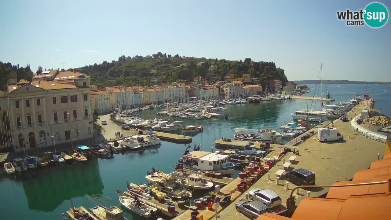 Live-Webcam aus Piran “Mandrač” – Erstaunliche Live-Ansicht von Villa Piranesi