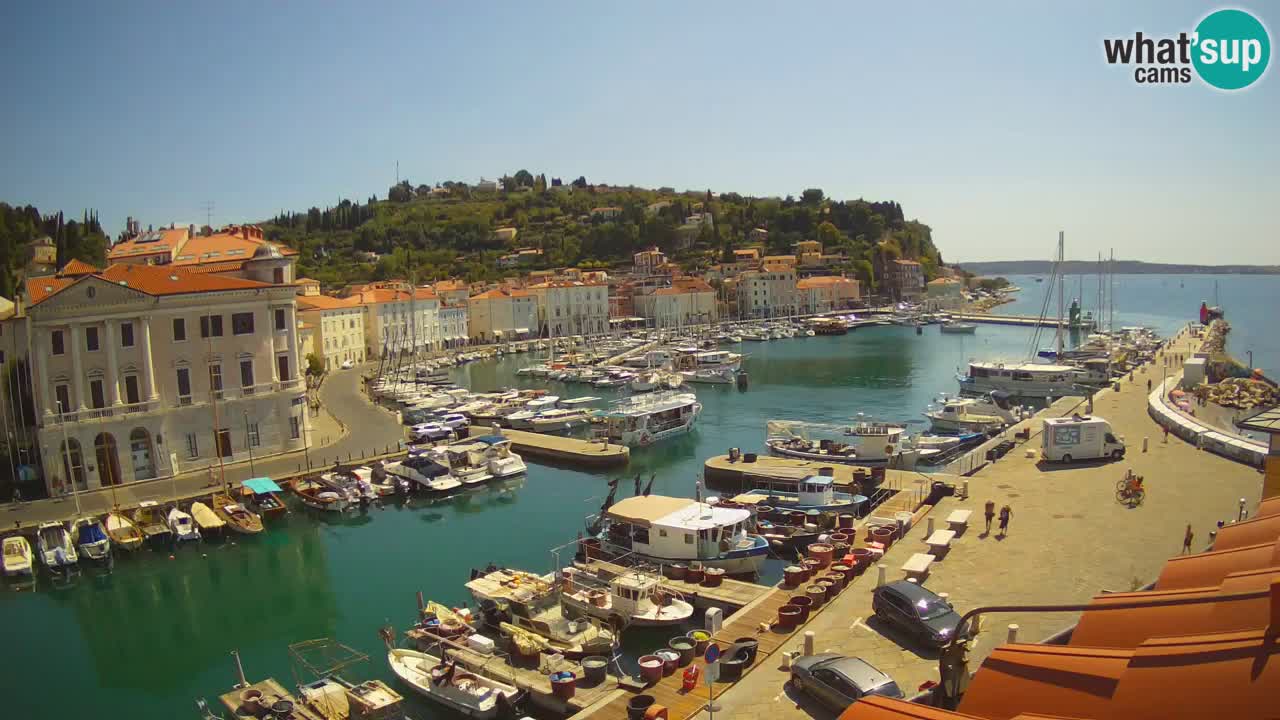 Live-Webcam aus Piran “Mandrač” – Erstaunliche Live-Ansicht von Villa Piranesi