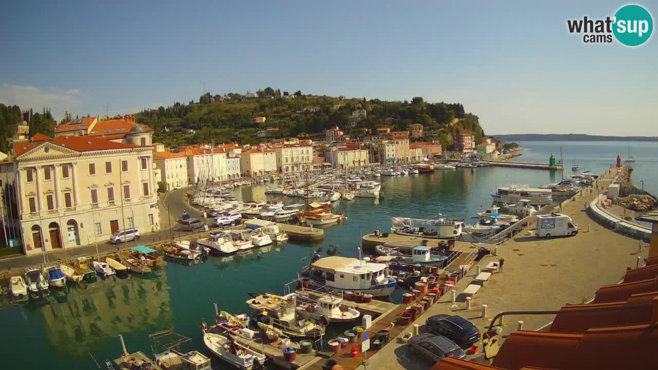 Live-Webcam aus Piran “Mandrač” – Erstaunliche Live-Ansicht von Villa Piranesi