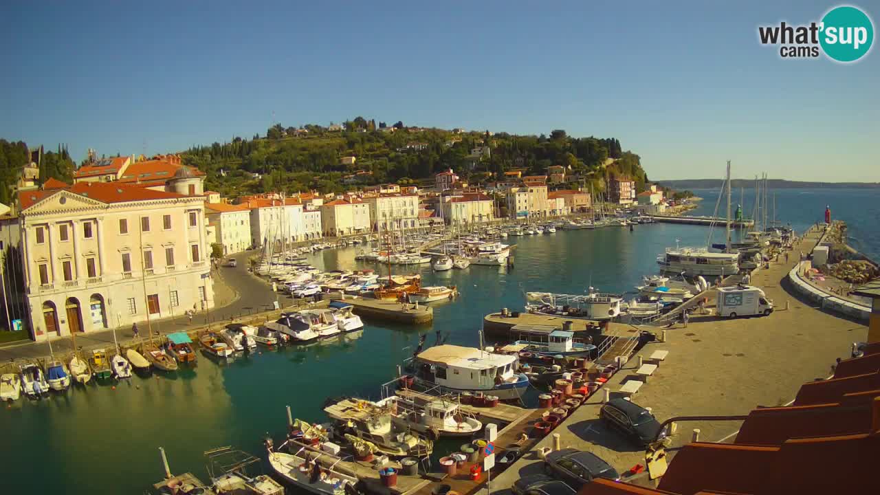 Live-Webcam aus Piran “Mandrač” – Erstaunliche Live-Ansicht von Villa Piranesi