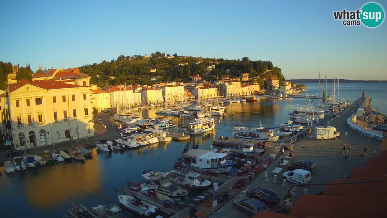 Live-Webcam aus Piran “Mandrač” – Erstaunliche Live-Ansicht von Villa Piranesi