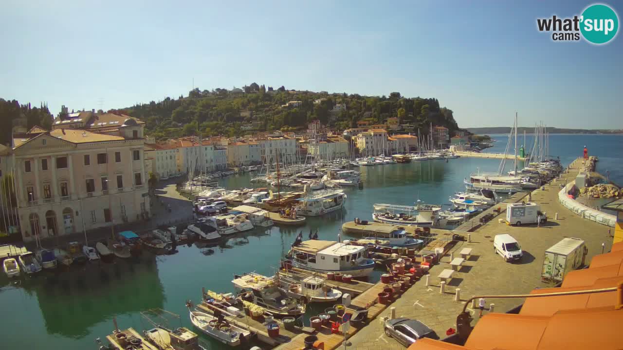 Live-Webcam aus Piran “Mandrač” – Erstaunliche Live-Ansicht von Villa Piranesi