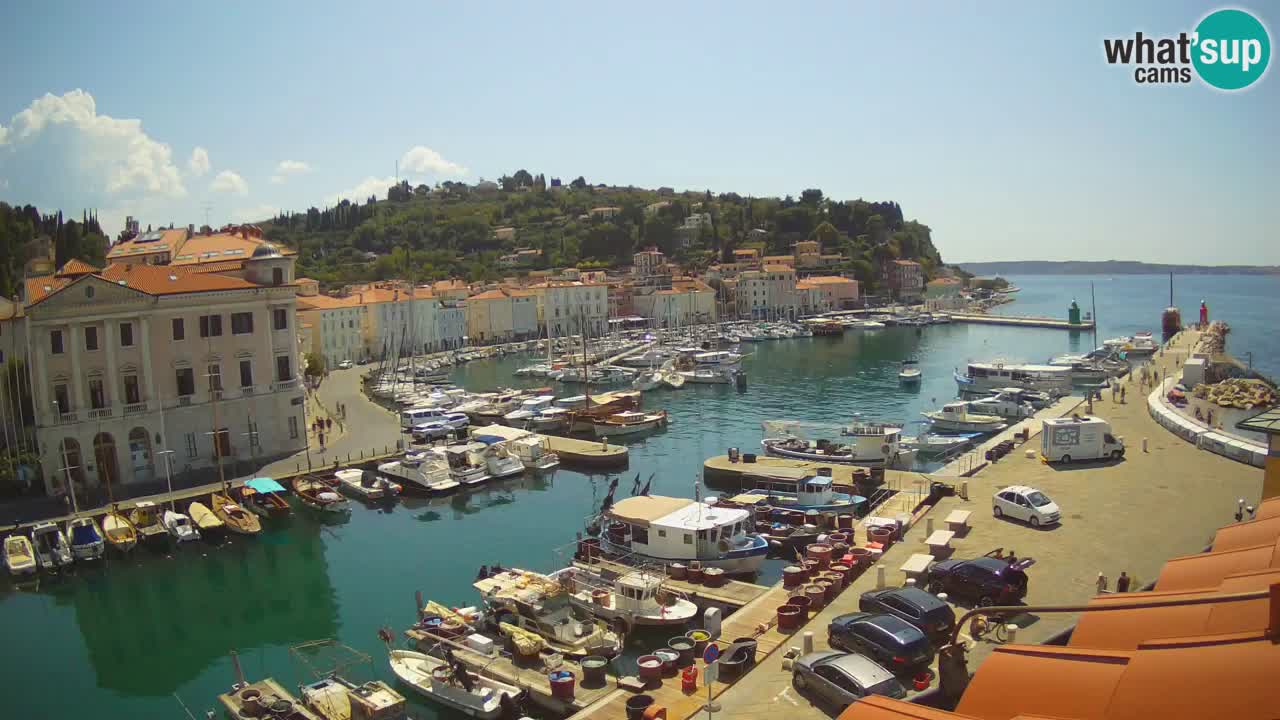 Live-Webcam aus Piran “Mandrač” – Erstaunliche Live-Ansicht von Villa Piranesi