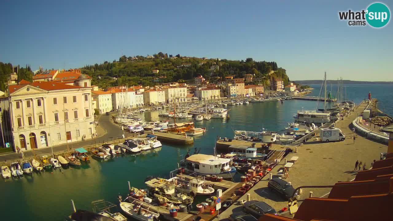 Live-Webcam aus Piran “Mandrač” – Erstaunliche Live-Ansicht von Villa Piranesi