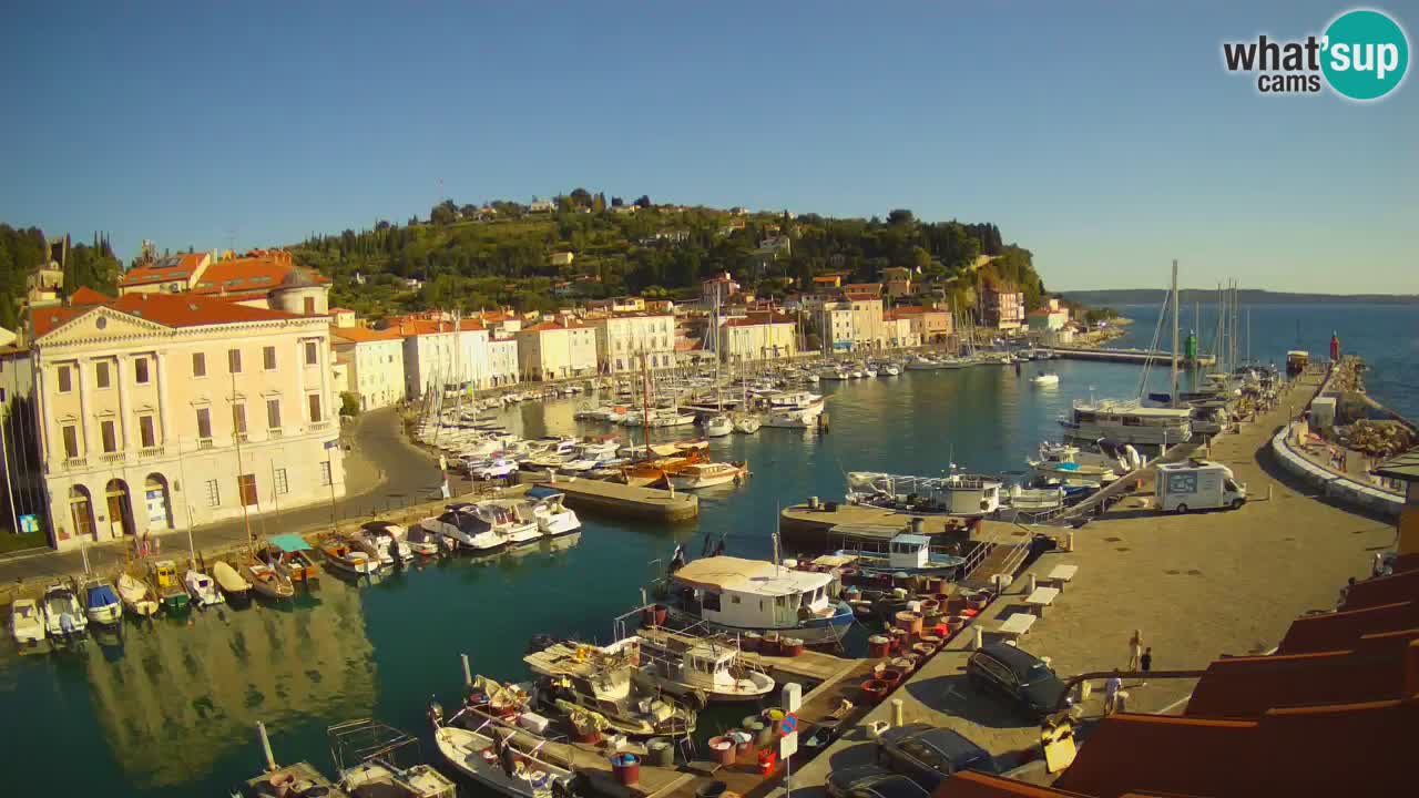 Live webcam from Piran “Mandrač” – Amazing live view from Villa Piranesi