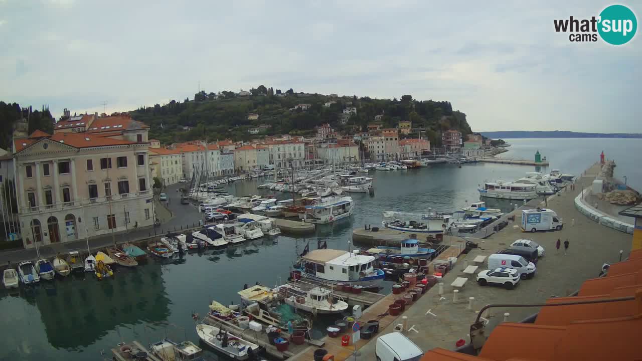 Live webcam da Pirano “Mandrač” – Splendida vista live da Villa Piranesi