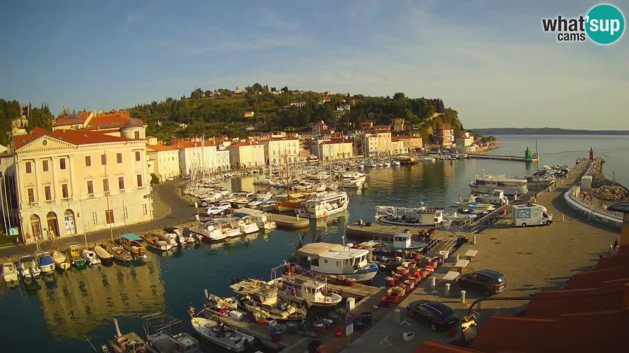 Live-Webcam aus Piran “Mandrač” – Erstaunliche Live-Ansicht von Villa Piranesi