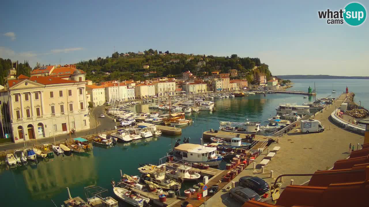 Live webcam from Piran “Mandrač” – Amazing live view from Villa Piranesi