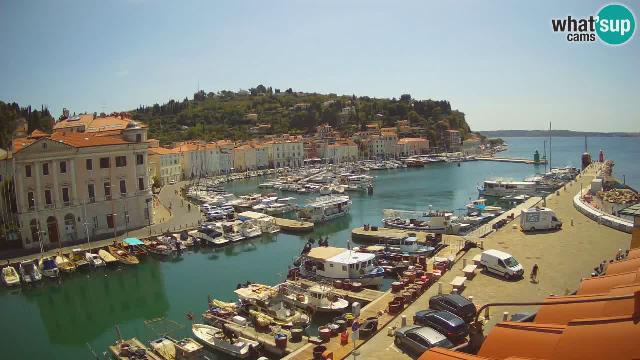 Live webcam da Pirano “Mandrač” – Splendida vista live da Villa Piranesi