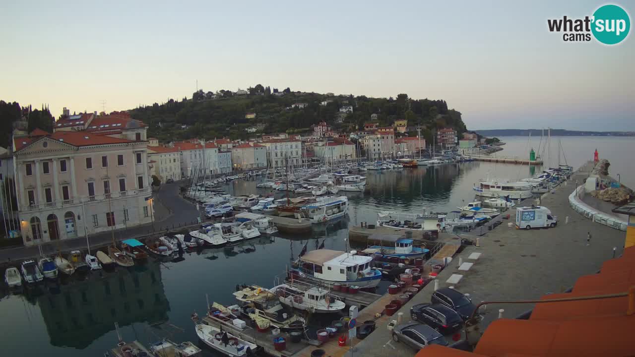 Live-Webcam aus Piran “Mandrač” – Erstaunliche Live-Ansicht von Villa Piranesi