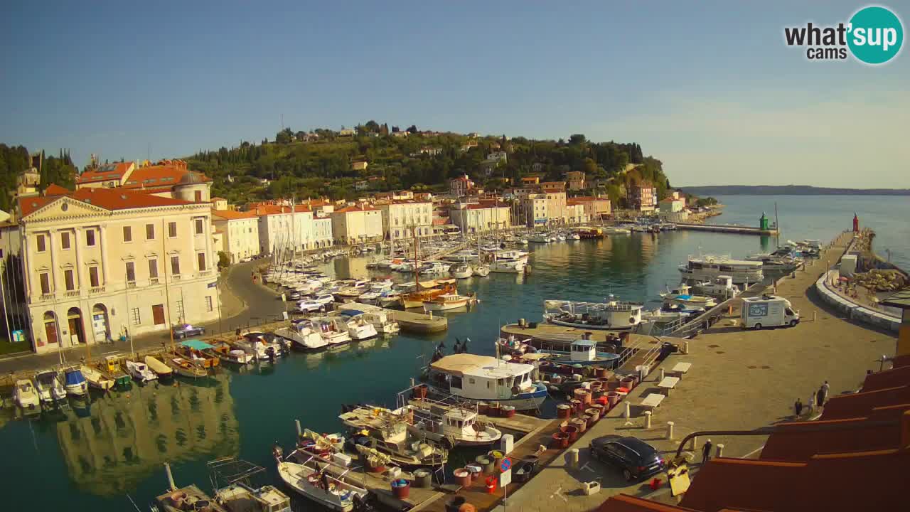 Live webcam da Pirano “Mandrač” – Splendida vista live da Villa Piranesi