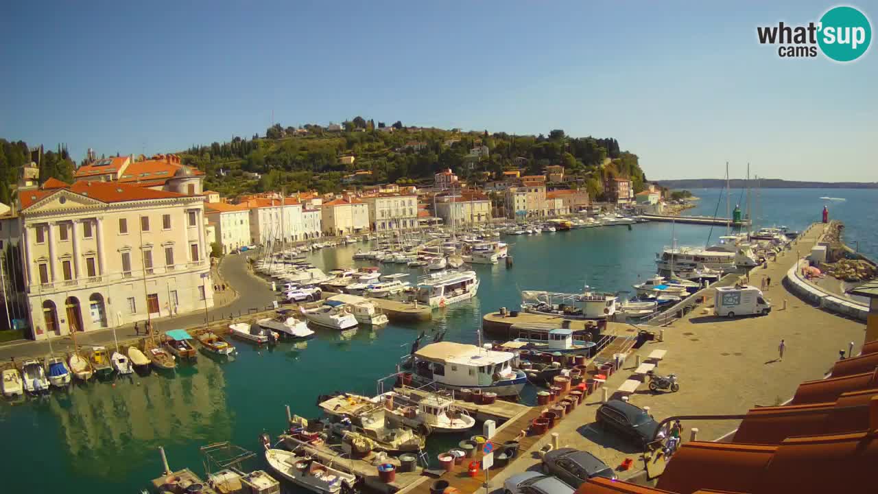 Live-Webcam aus Piran “Mandrač” – Erstaunliche Live-Ansicht von Villa Piranesi