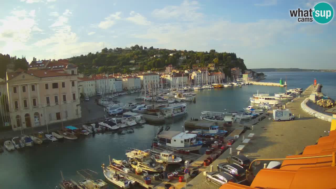 Live-Webcam aus Piran “Mandrač” – Erstaunliche Live-Ansicht von Villa Piranesi