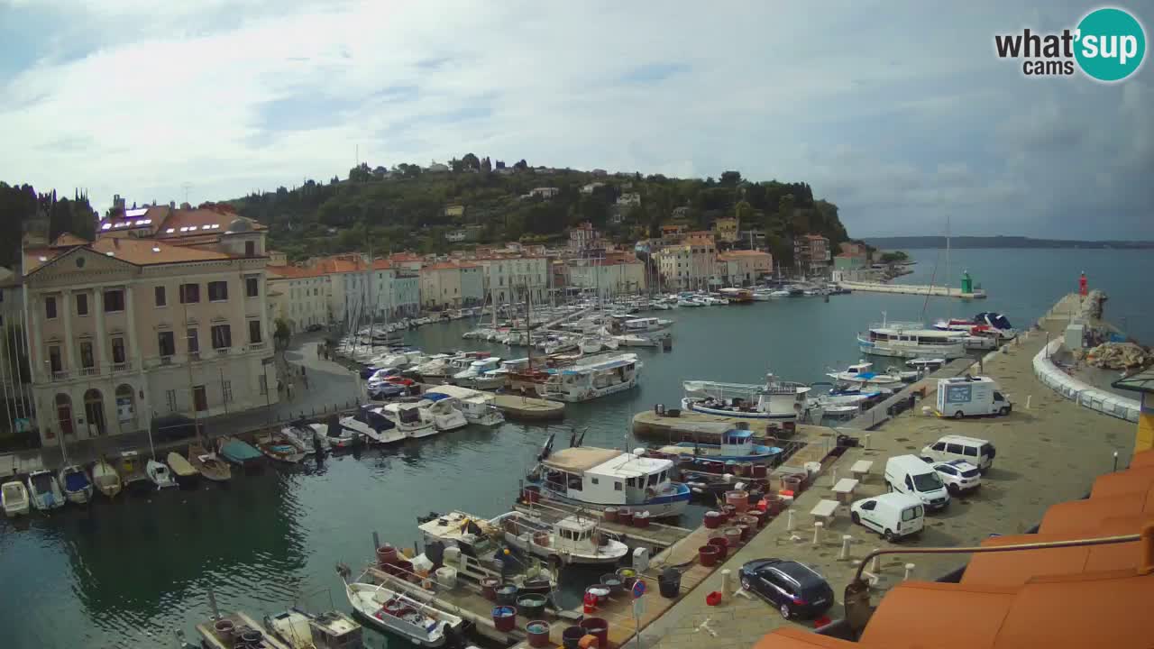 Live webcam da Pirano “Mandrač” – Splendida vista live da Villa Piranesi