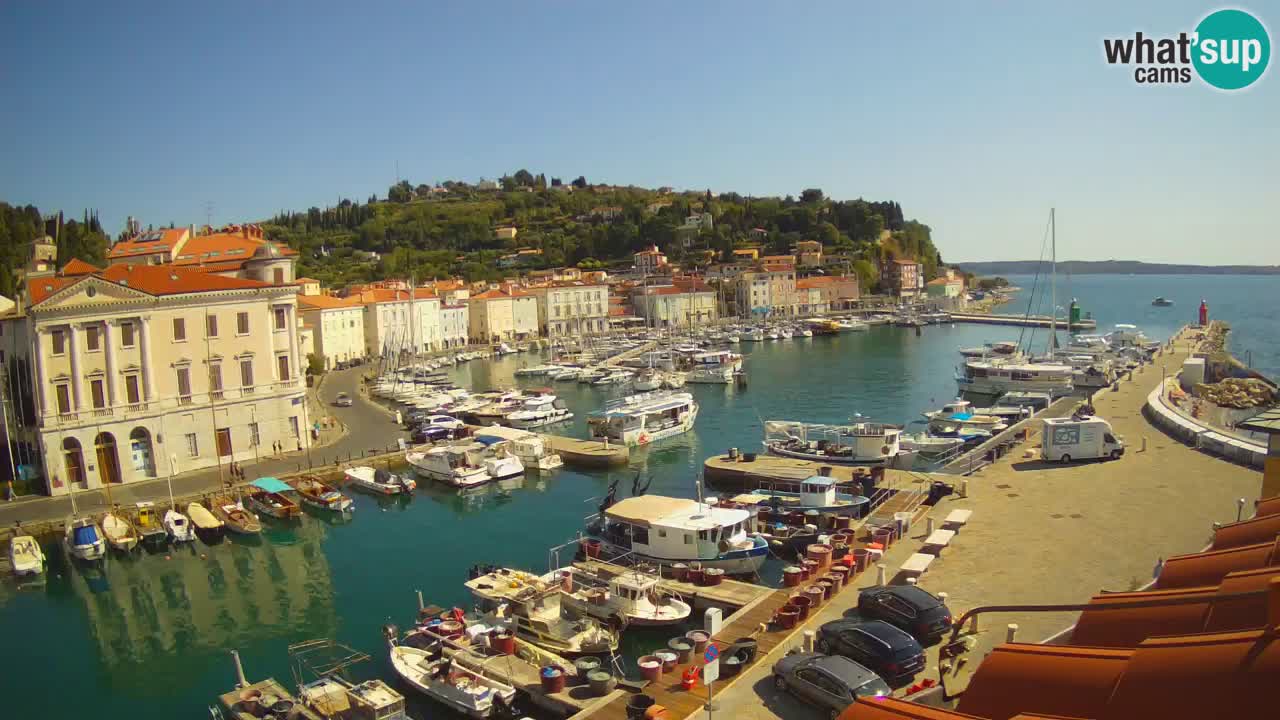Live-Webcam aus Piran “Mandrač” – Erstaunliche Live-Ansicht von Villa Piranesi
