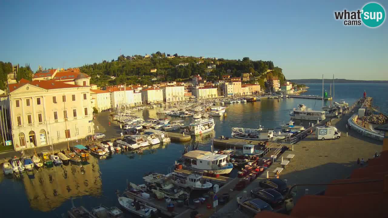 Live-Webcam aus Piran “Mandrač” – Erstaunliche Live-Ansicht von Villa Piranesi