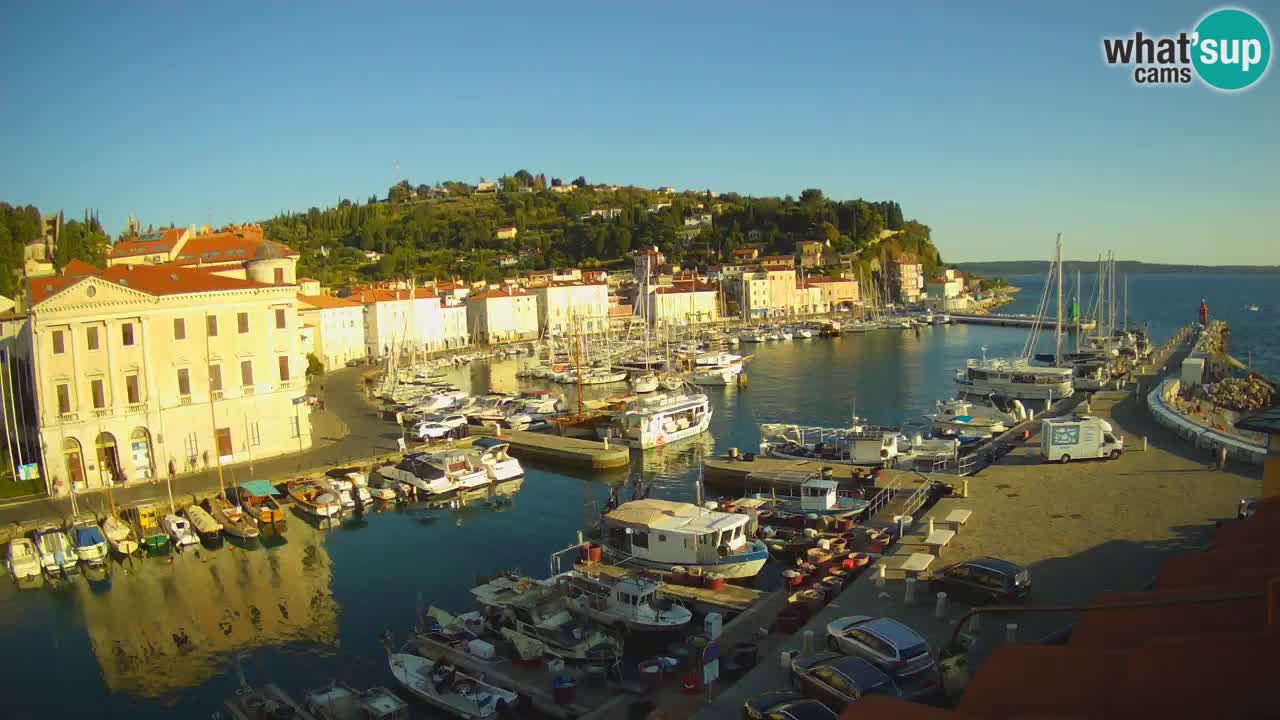 Live webcam from Piran “Mandrač” – Amazing live view from Villa Piranesi