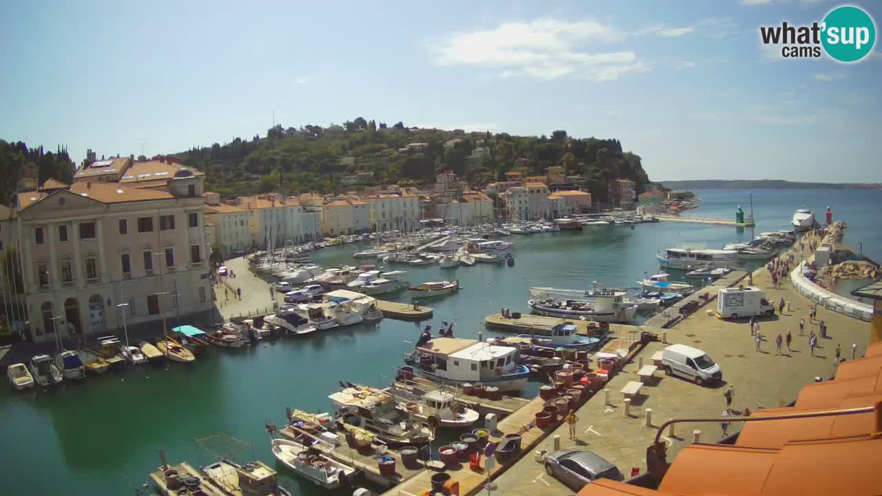 Live webcam da Pirano “Mandrač” – Splendida vista live da Villa Piranesi