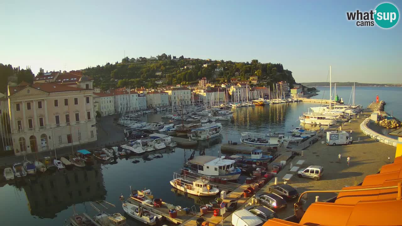 Live webcam da Pirano “Mandrač” – Splendida vista live da Villa Piranesi