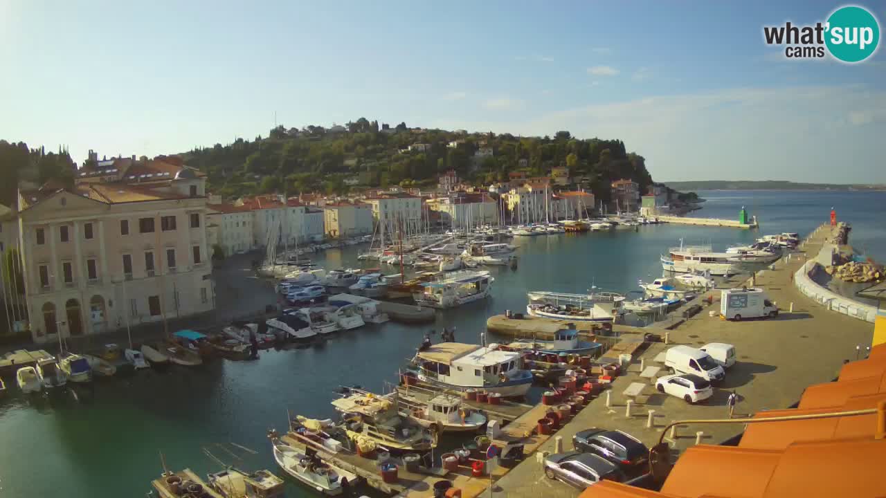 Live webcam from Piran “Mandrač” – Amazing live view from Villa Piranesi