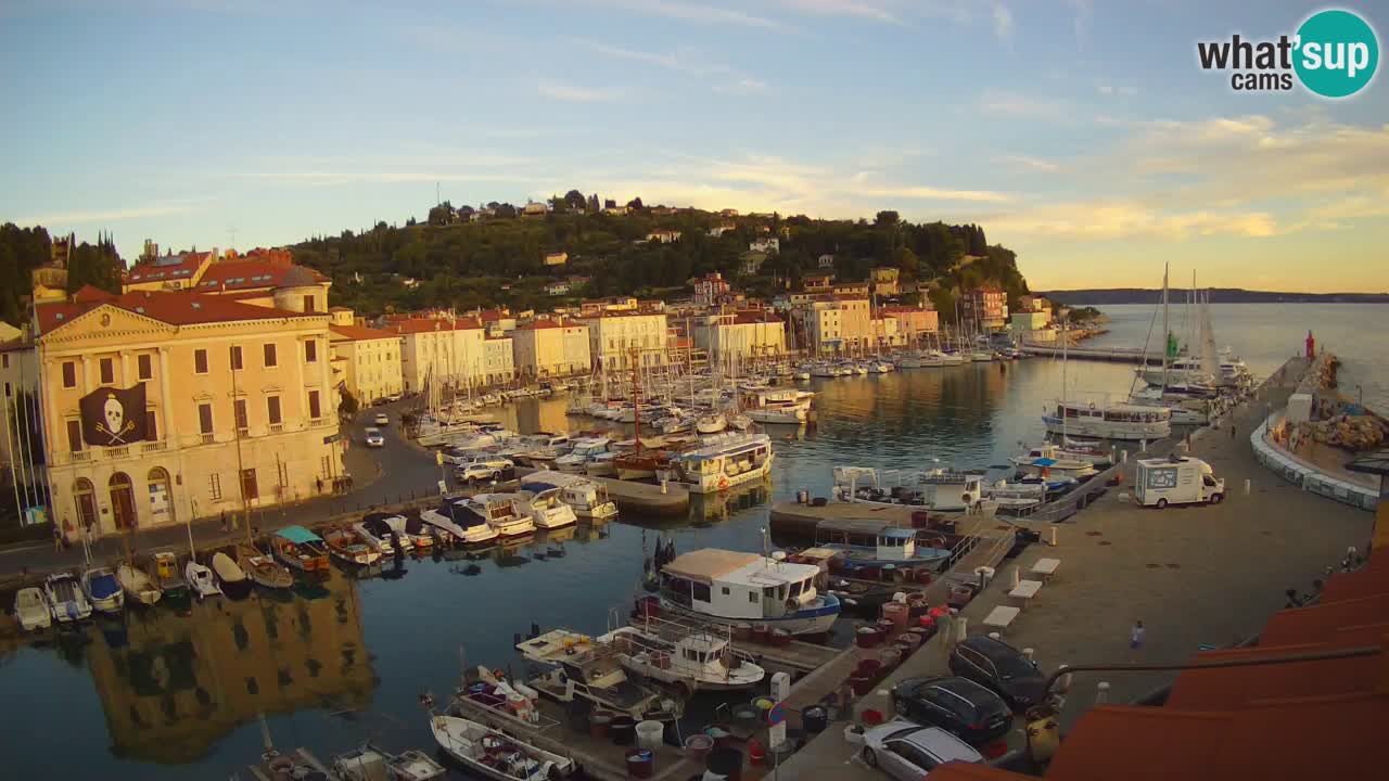 Live webcam da Pirano “Mandrač” – Splendida vista live da Villa Piranesi