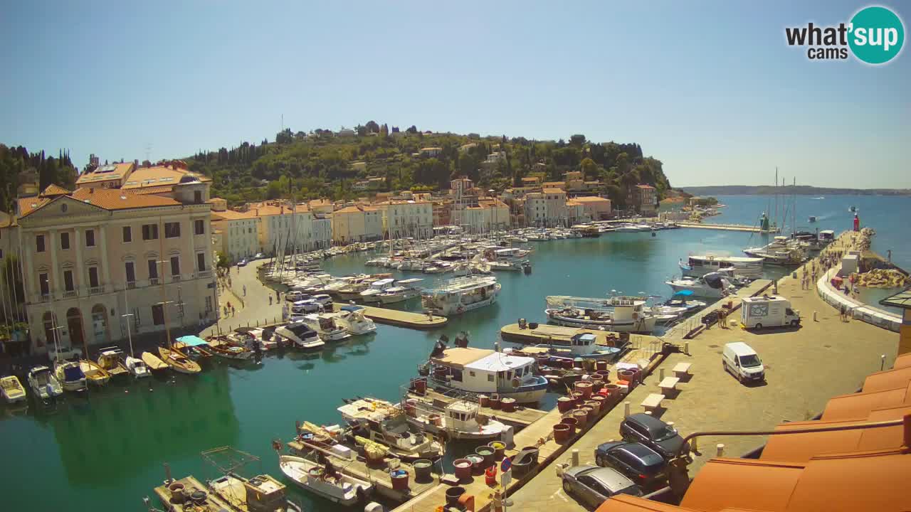 Live-Webcam aus Piran “Mandrač” – Erstaunliche Live-Ansicht von Villa Piranesi