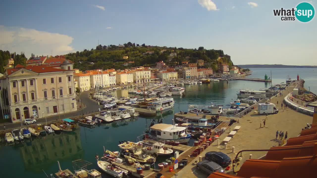 Live-Webcam aus Piran “Mandrač” – Erstaunliche Live-Ansicht von Villa Piranesi