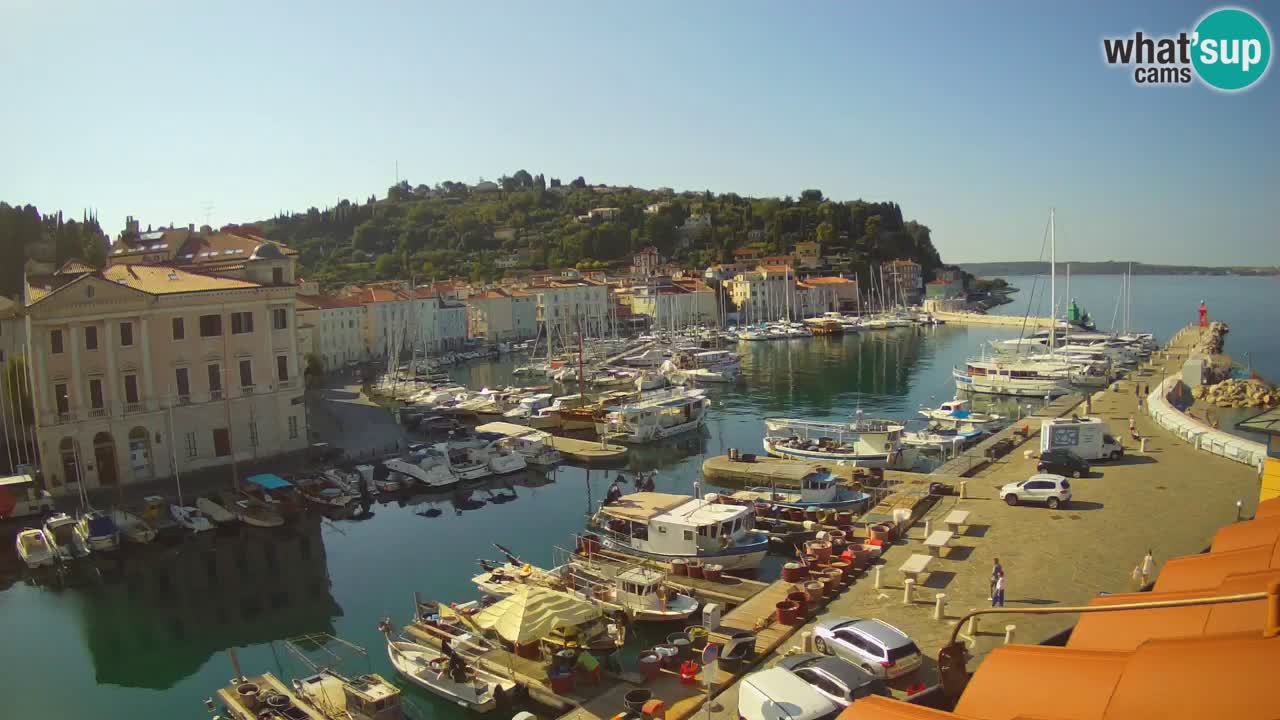Live webcam da Pirano “Mandrač” – Splendida vista live da Villa Piranesi