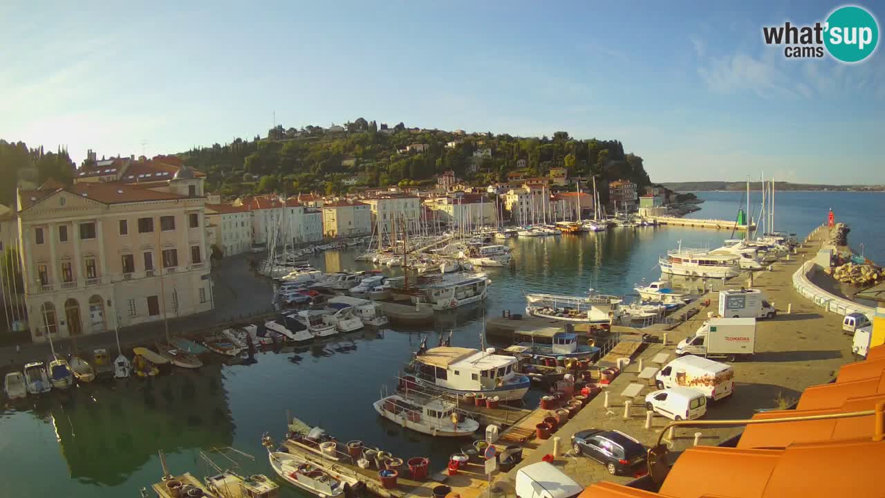 Live-Webcam aus Piran “Mandrač” – Erstaunliche Live-Ansicht von Villa Piranesi