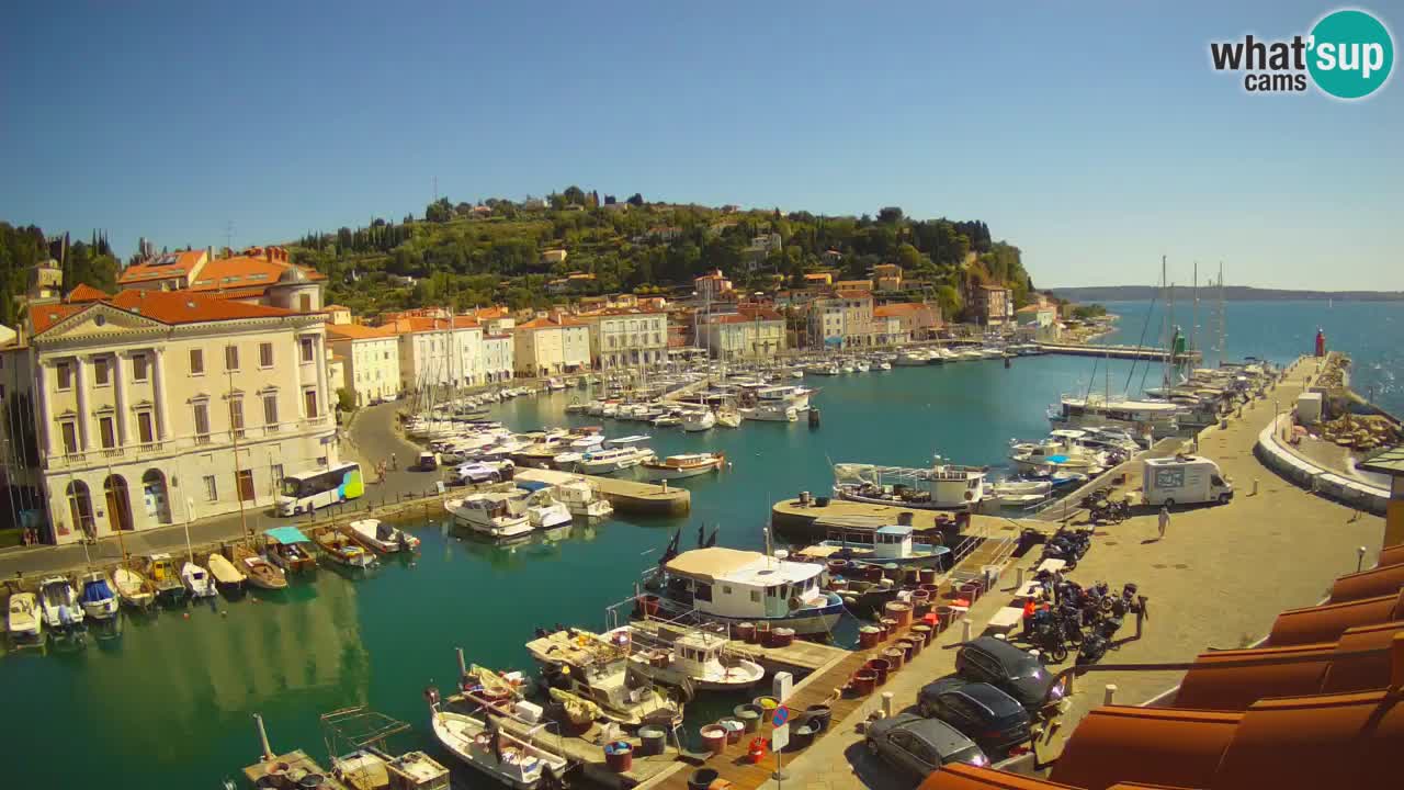 Live webcam from Piran “Mandrač” – Amazing live view from Villa Piranesi